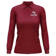 Polo Femme Manches Longues de qualité supérieure - Marquez votre Polo Femme Manches Longues avec votre Logo d'Entreprise (matériau de personnalisation haut de gamme, imprimé en France)